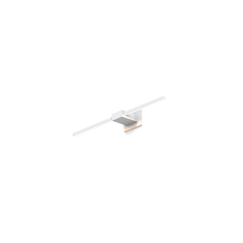 Z-Bar Aluminum LED Armed Sconce, Matte White, 4.5" H x 24" W x 4" D