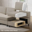 Ensemble de salon modulaire rembourré Elda-122004048