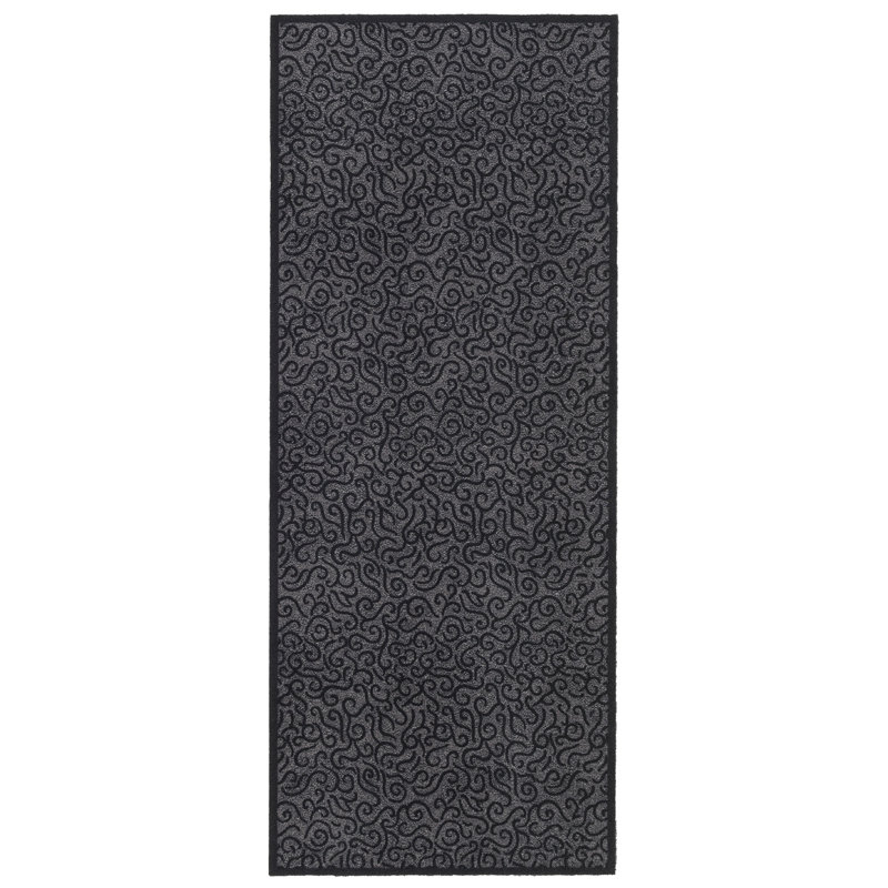 Jeffcoat Kitchen Mat, Anthracite, 0.5cm H x  90cm W x 120cm D