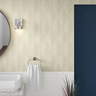 Fairlawn 33' L Textured Metallic Wallpaper Roll