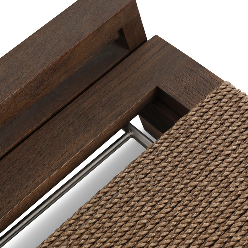 Brio Outdoor Teak Chaise Lounge