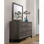Miroir rectangulaire pour commode Kaniya