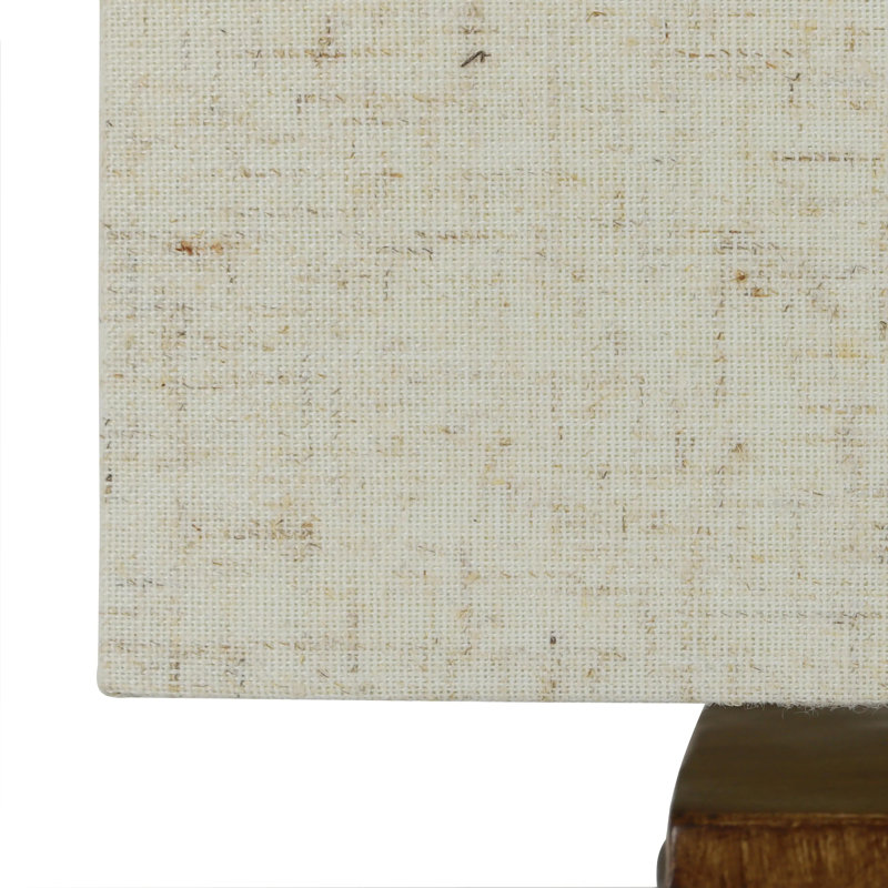 Lampe de table de style tonneau de 15,5 po Hyeres, Bois de Borden