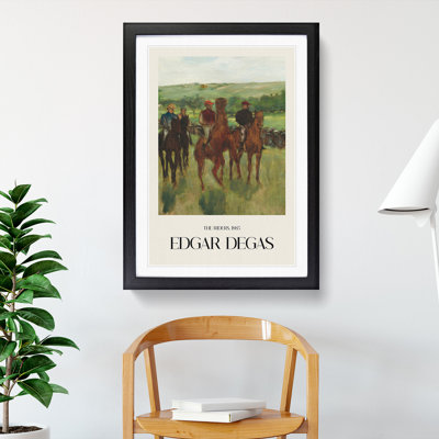 The Horse Riders by Edgar Degas - Framed Print