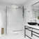 Elan E-class 46" W x 34" D x 76" H Sliding Frameless Shower Enclosure with 3/8" Clear Glass