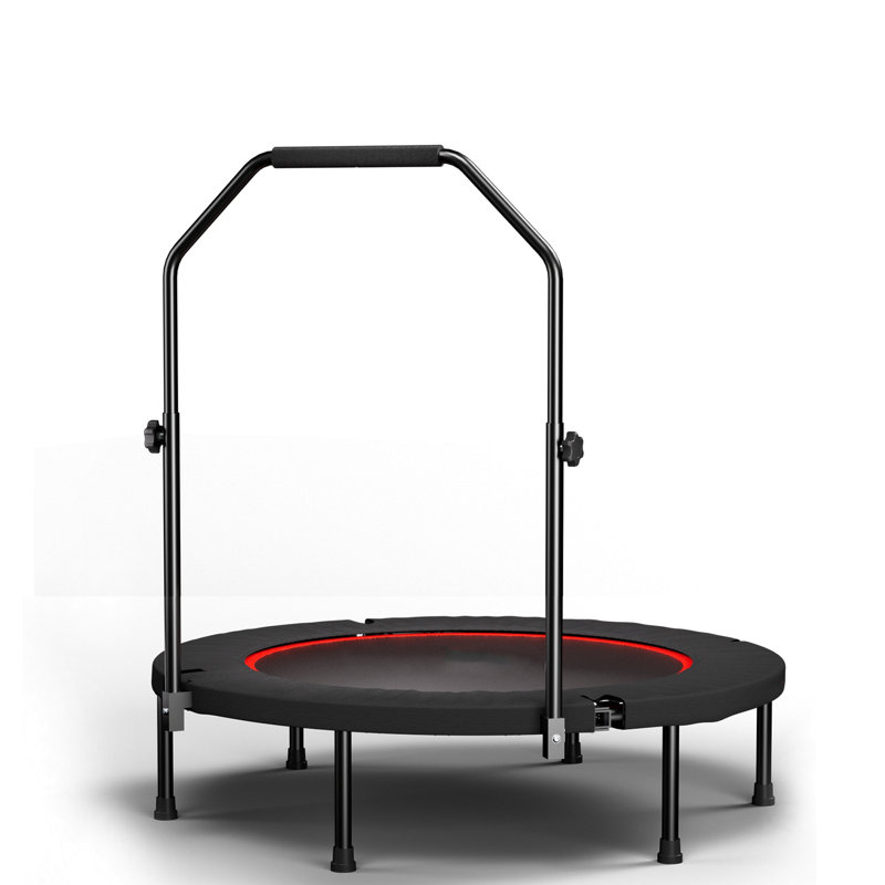 Trampoline pliable 40 pouces avec poignée - Élastique de qualité supérieure - Noir