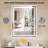 Dimmable LED Bathroom Mirror with Frontlit and Backlit, 3 Colors Temperature, Anti-fog, Tempered Glass, ETL Listed-1434347792
