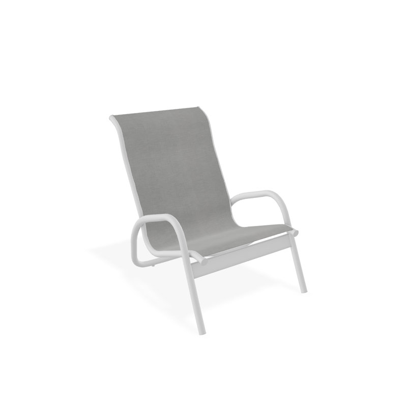 Gardenella Patio Chair, Alloy Sunbrella®, White