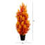 4Ft. UV Resistant Autumn Artificial Fall Cedar Tree (Indoor/Outdoor)-575748516