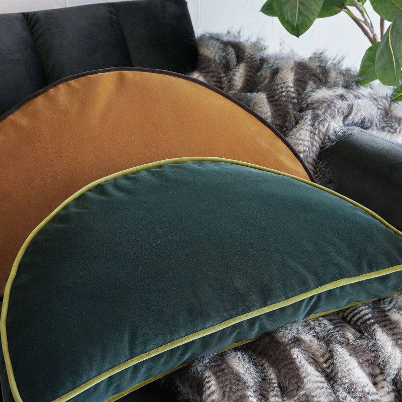 Uma Velvet Pillow Cover & Insert, Emerald