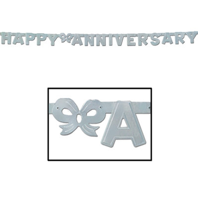 Banderole Foil Happy Anniversary