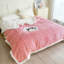 Couverture en molleton jacquard rayé rose à double face 40 po x 60 po-119457231-119457228