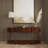 Balsam 72 in. W Wood 3 Drawer Traditional Console Table with Lower Shelf, Vintage Oak-1218024986