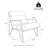 Cacey Faux Leather Armchair-659280909