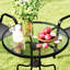 Five-Piece Steel Patio Set, with Glass-Top Table-116112583