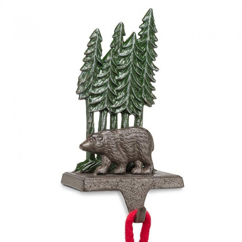 Trees & Bear Stocking Holder