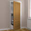 Trent Solid Oak Internal Door Unfinished-20633059