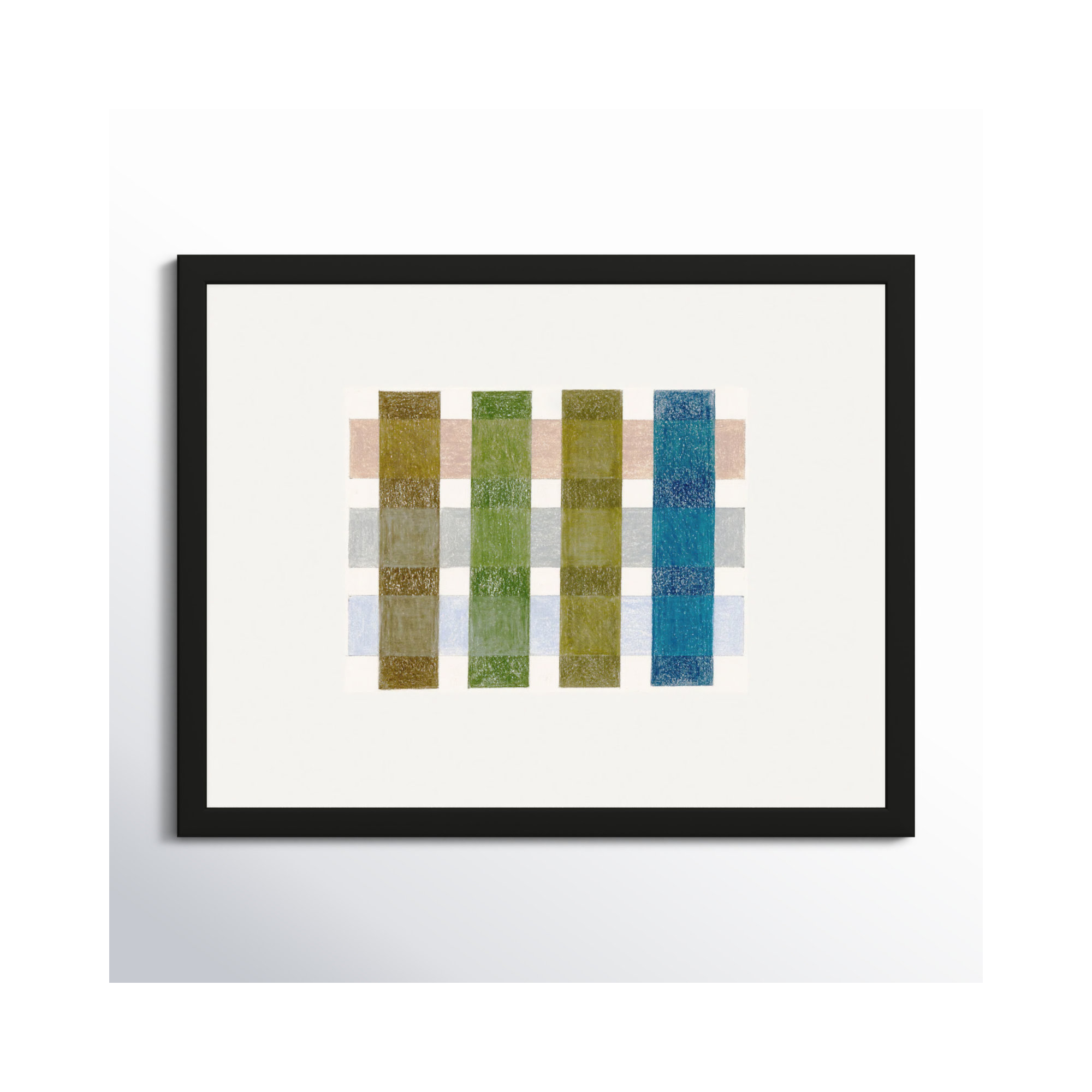 Gridlock V by Beth James, Black Framed, 30'' H X 38'' W X 1.25'' D
