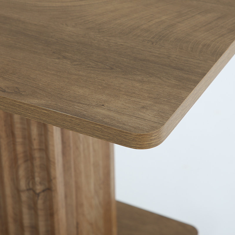 Table de salle à manger à piédestal de l 35,5 po, Brown