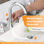 Robinet de lavabo de salle de bain surdimensionné à 2 poignées avec bec pivotant à 360 ° High Arc, ensemble de drain à tige de levage inclus, chrome-110240503