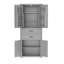 Armoire de rangement avec espace de rangement multifonctionnel, portes avec tablettes de rangement, 2 tiroirs, tablette réglable-2011682587