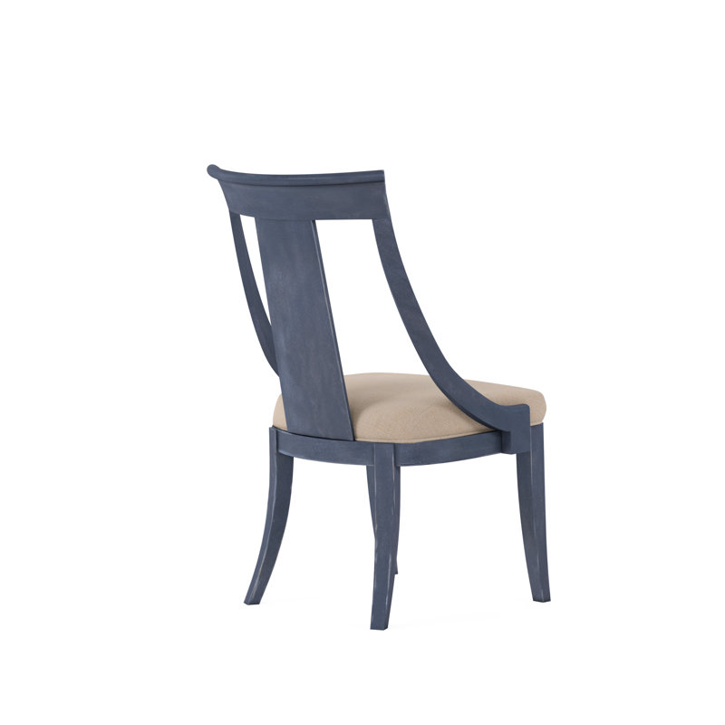 Alcove Upholstered Dining Chair, Blue