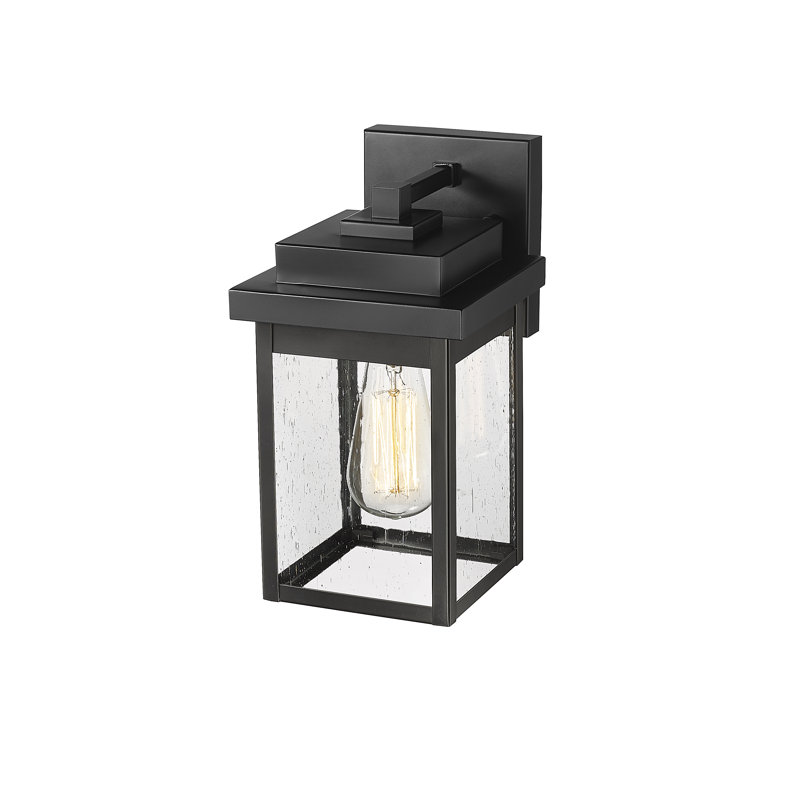 Wall Light, 4.75" H x 5.25" W x 5.25" D, Black
