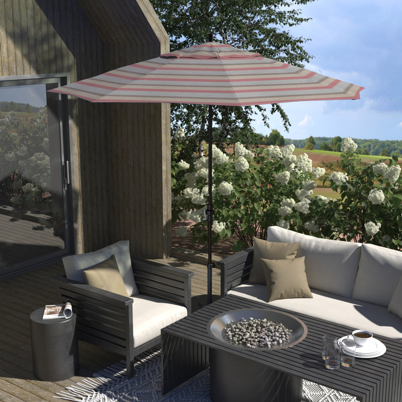 Sunbrella, Gris / orange rayé Sunbrella®