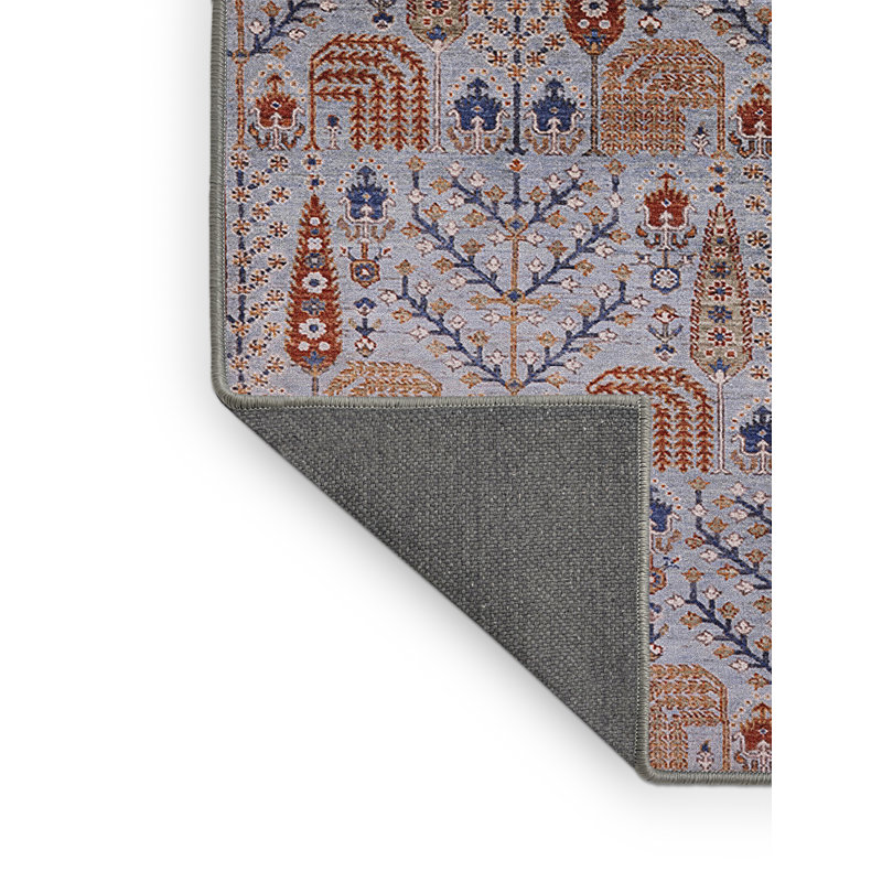 Tapis rouge / bleu Southwestern, Rectangle 3 pi x 5 pi