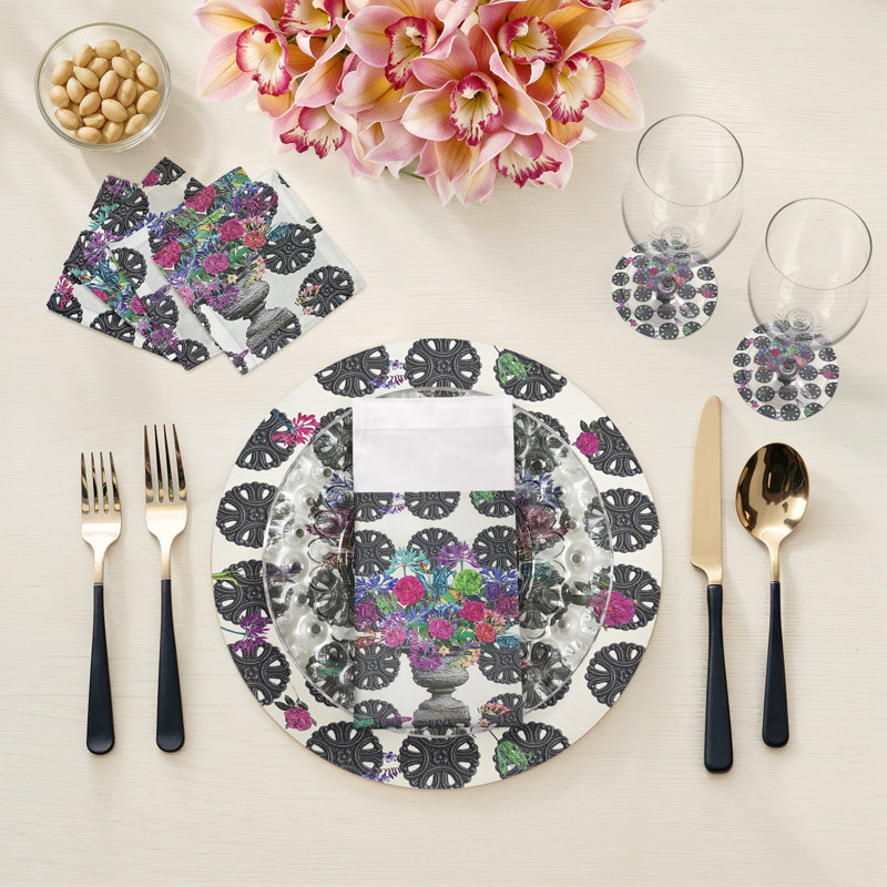 Pistils Metal Bouquet Pebble 16" Vinyl Placemat