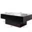 Table basse coulissante avec rangement caché pour le salon et la chambre à coucher, panneau de particules de 15 mm de largeur, 38,81 de profondeur, 19,4 de largeur, 14,62 de hauteur, 69,66 lb de poids avec plateau extensible