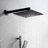 Bathroom Shower System In Matte Black With Stable Performance: Head, Hand Shower, Slide Bar, Bodysprays, Arm, Hose, Valve Trim Brass And Stainless Steel:-117993229
