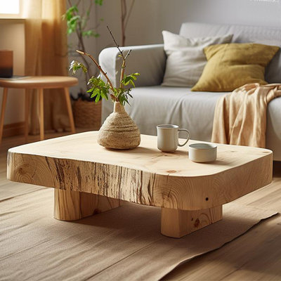 Bkoksety Solid wood retro style creative simple tea table | Wayfair