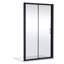 nuie Lucie 1200mm Matt Black Sliding Shower Door
