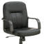 Chaise de bureau noire à roulettes