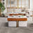 Kreitman Lift Top Extendable Nesting Coffee Table Set With Storage & 4 Stools