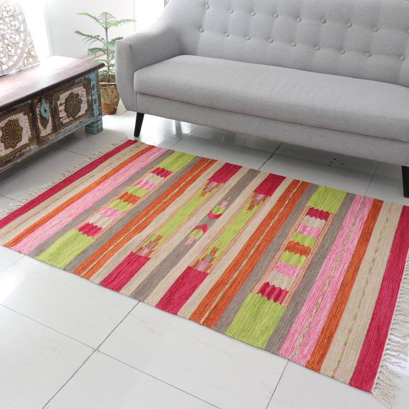 Cotton Striped Indoor Rug