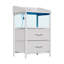 2-Drawer Nightstand with Charging Station & RGB Light Strip, Fabric Drawers-149086609