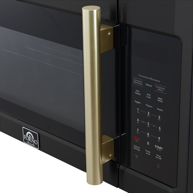 Four à micro-ondes à convection de 30 po Forno Fornace, noir - 1,5 pi³, évent 300 CFM