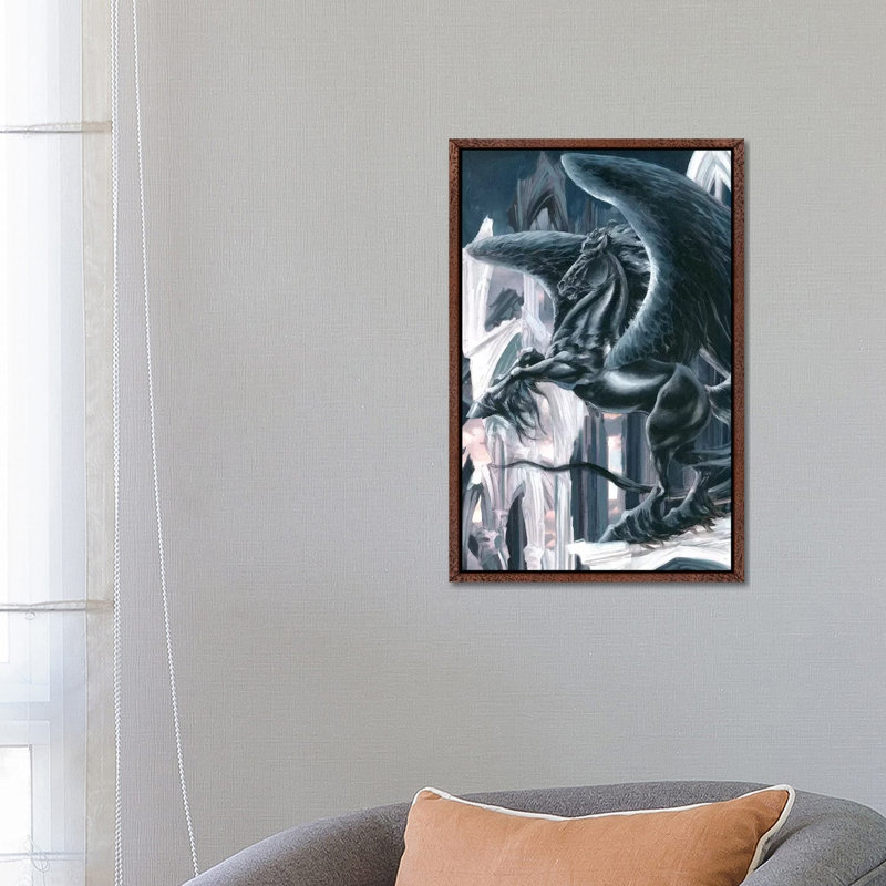 The Black Knight by Ruth Thompson - Gallery-Wrapped Canvas Giclée on Canvas, 66.04 cm H x 45.72 cm W, Classic Wood Framed