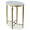 East Camden Oval Marble Top End Table