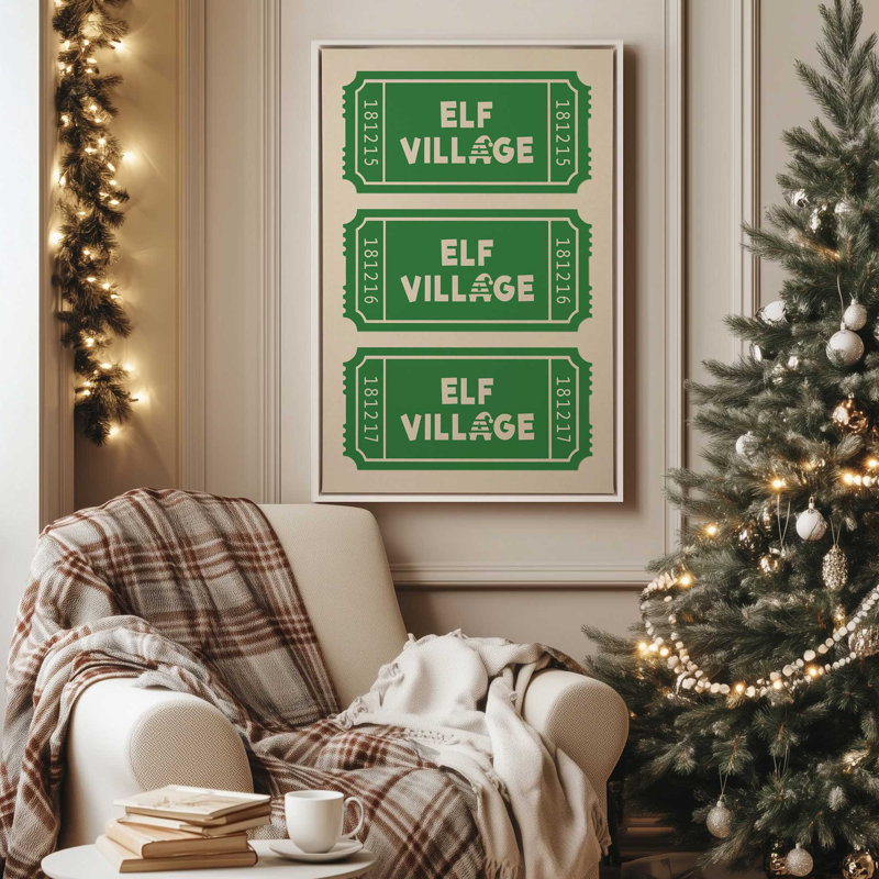 Impression sur toile Jolly, H 18,75 po x l 12,75 po, Blanc opaque