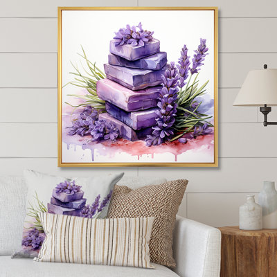Impression de toile mauve lavande mauve Batjhroom I