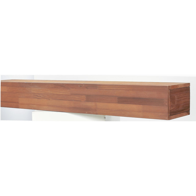 Manteau de cheminée en bois rustique 48 ", tablette murale et flottante pour décoration intérieure
