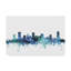 « nashville tennessee blue blue horizon », reproduction d’impression sur toile tendue-1589493605