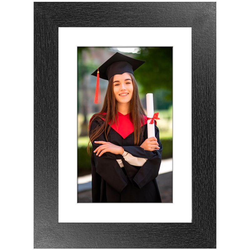 Picture Frame with Mat, Black
