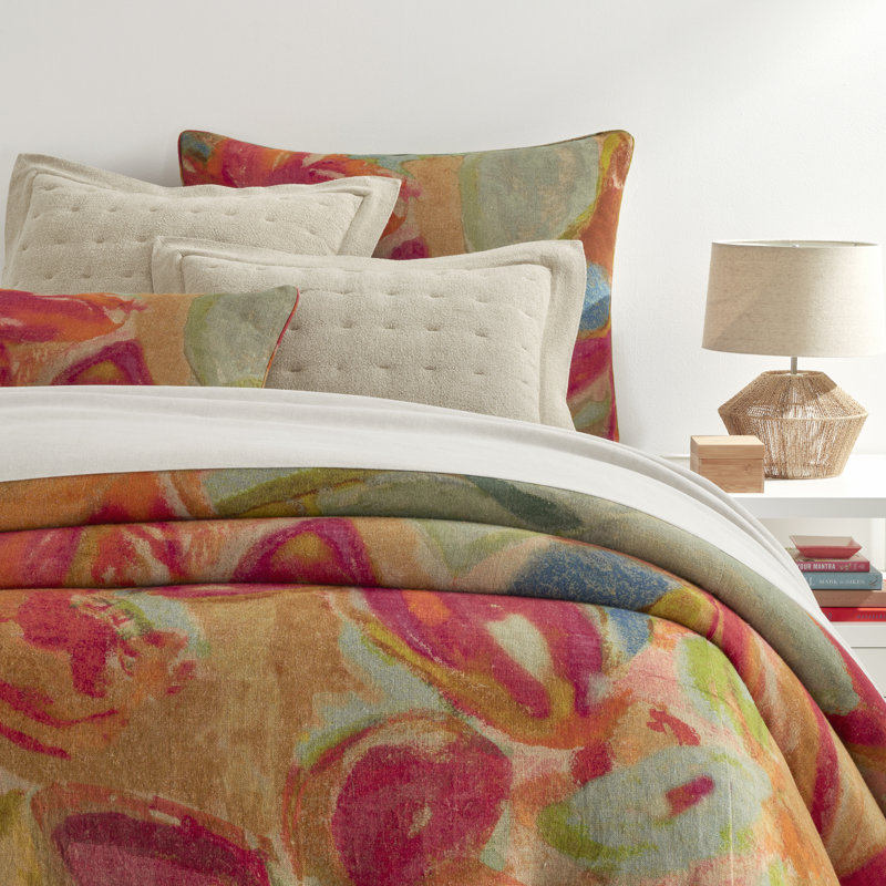Joy Linen Multi Duvet Cover, King Duvet Cover