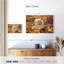 Spitz allemand Brampt sur une promenade d'automne-107854942