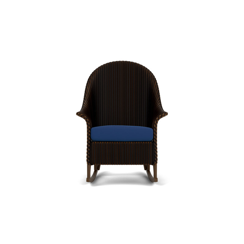 Universal Loom Accessories Outdoor Rocker Chair, Flagship Lapis Sunbrella®, Mink