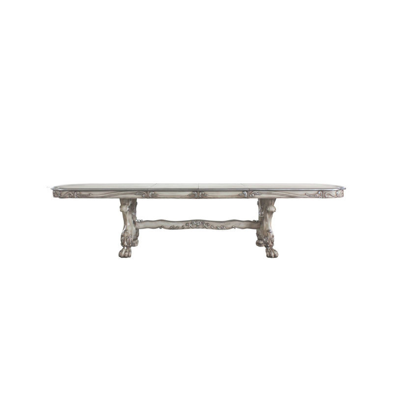 Table de salle à manger Karynn (L 136 po), blanc os rétro 68170